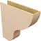 Ekena Millwork 8"W x 32"D x 32"H Thin Greensboro Rough Cedar Woodgrain TimberThane Corbel, Primed Tan CORUR08X32X32GRNRCPR - alternate 5
